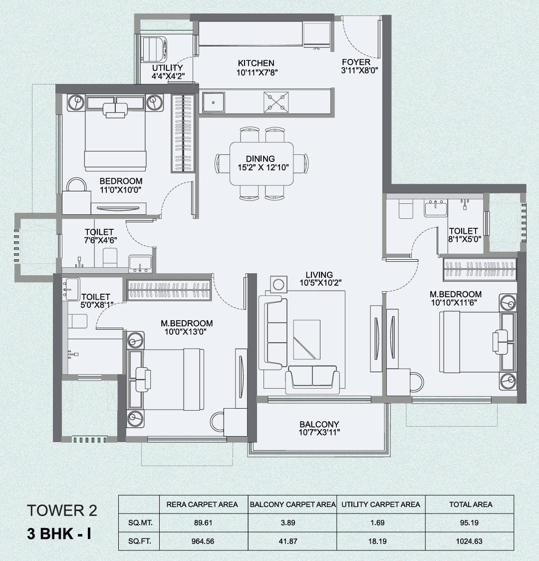 Runwal ivory Dombivali layout 2