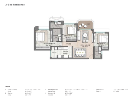 Lodha Aureus – Sewri layout 5