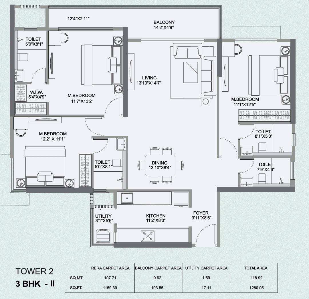 Runwal ivory Dombivali layout 1