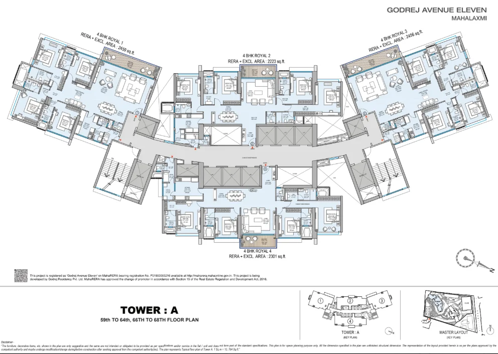 Tower A & B Luxury Residential Project layout 1