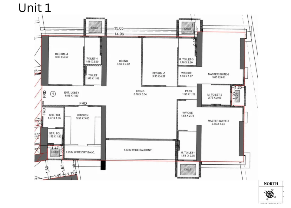 Tower A & B Luxury Residential Project layout 3