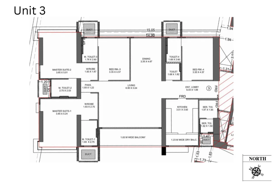 Tower A & B Luxury Residential Project layout 5