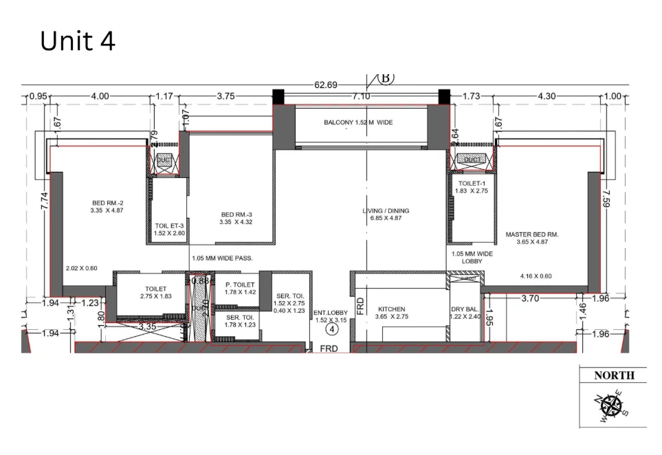 Tower A & B Luxury Residential Project layout 6