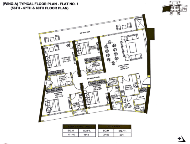 Minerva Sky Residences Mahalaxmi layout 1