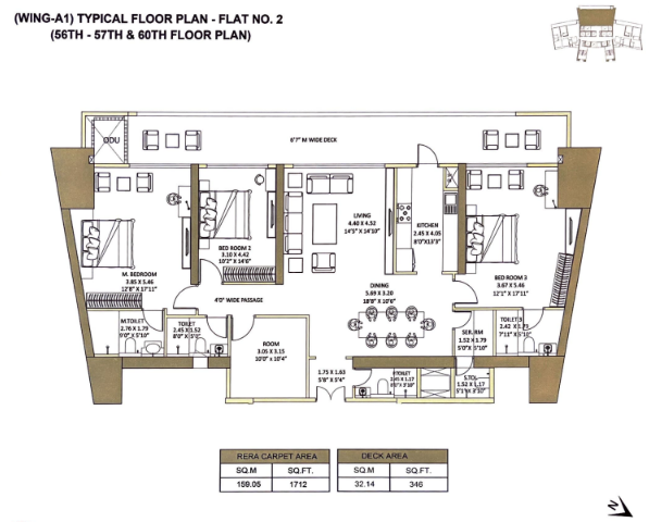 Minerva Sky Residences Mahalaxmi layout 2