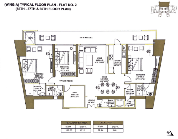 Minerva Sky Residences Mahalaxmi layout 4